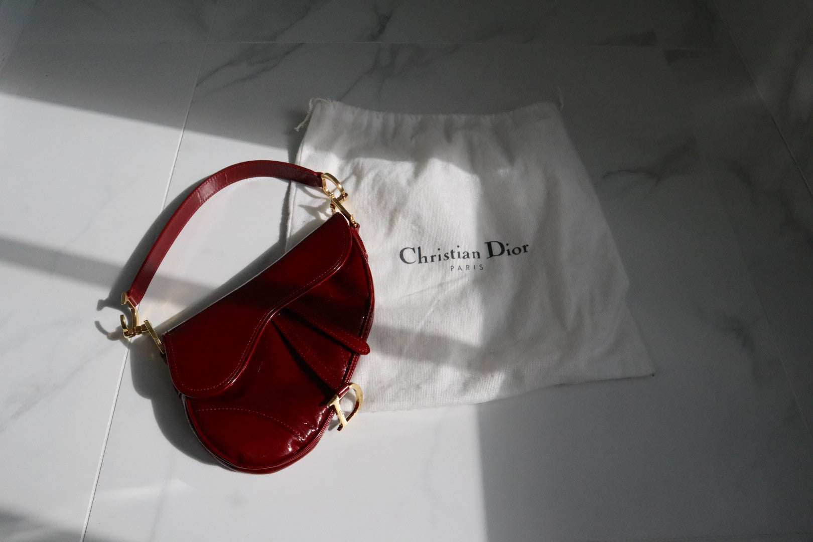 1999 Christian Dior Rare Mini Saddle Clutch