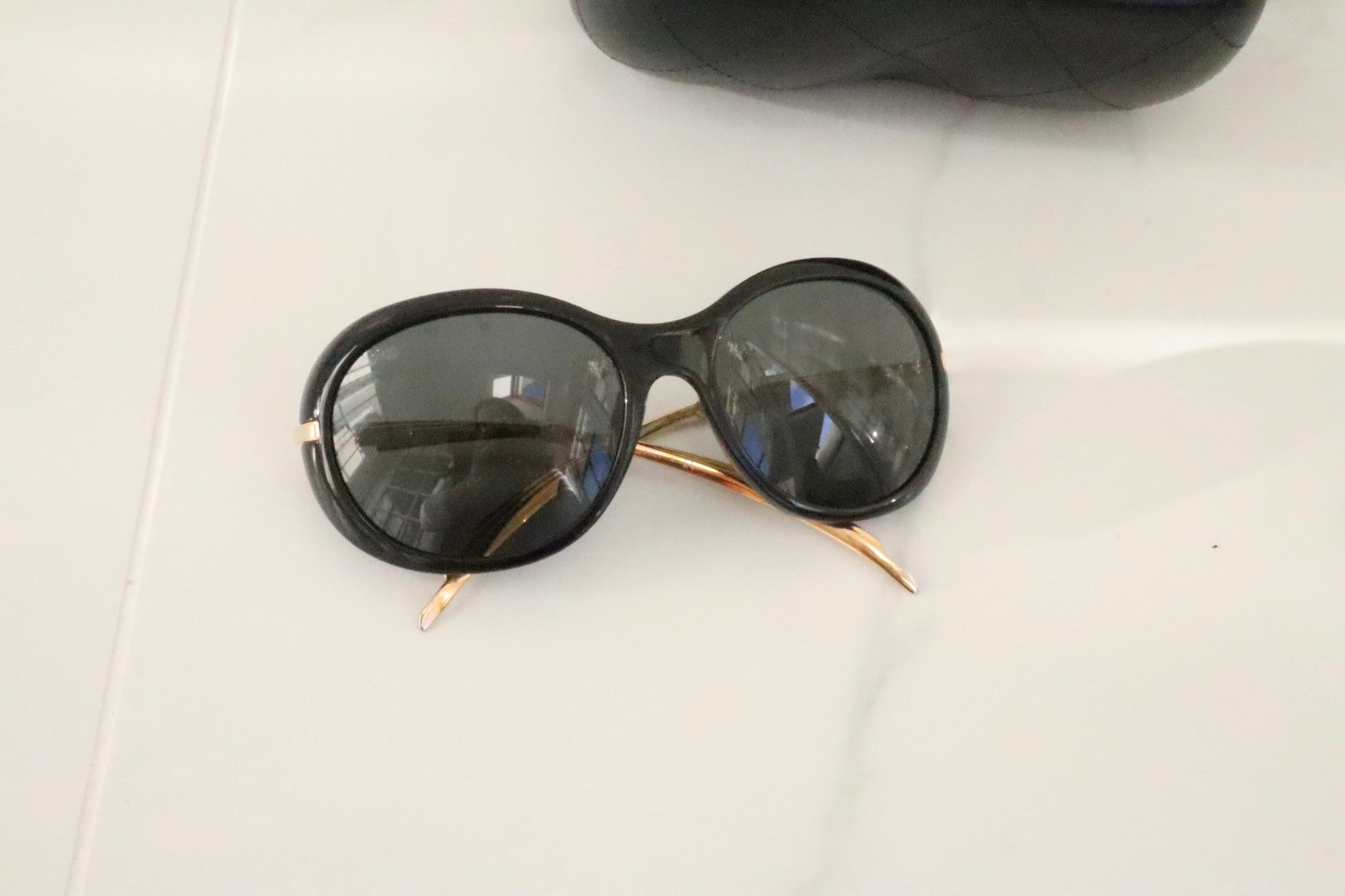 Vintage Chanel sunglasses Model 4017-D - Depop
