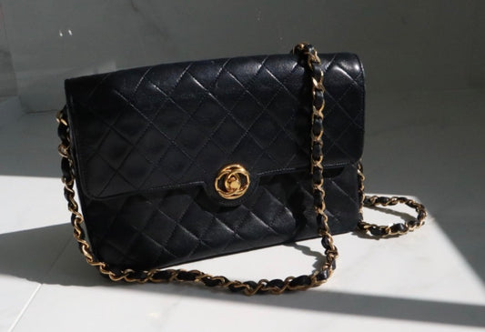 Vintage Chanel timeless flap bag